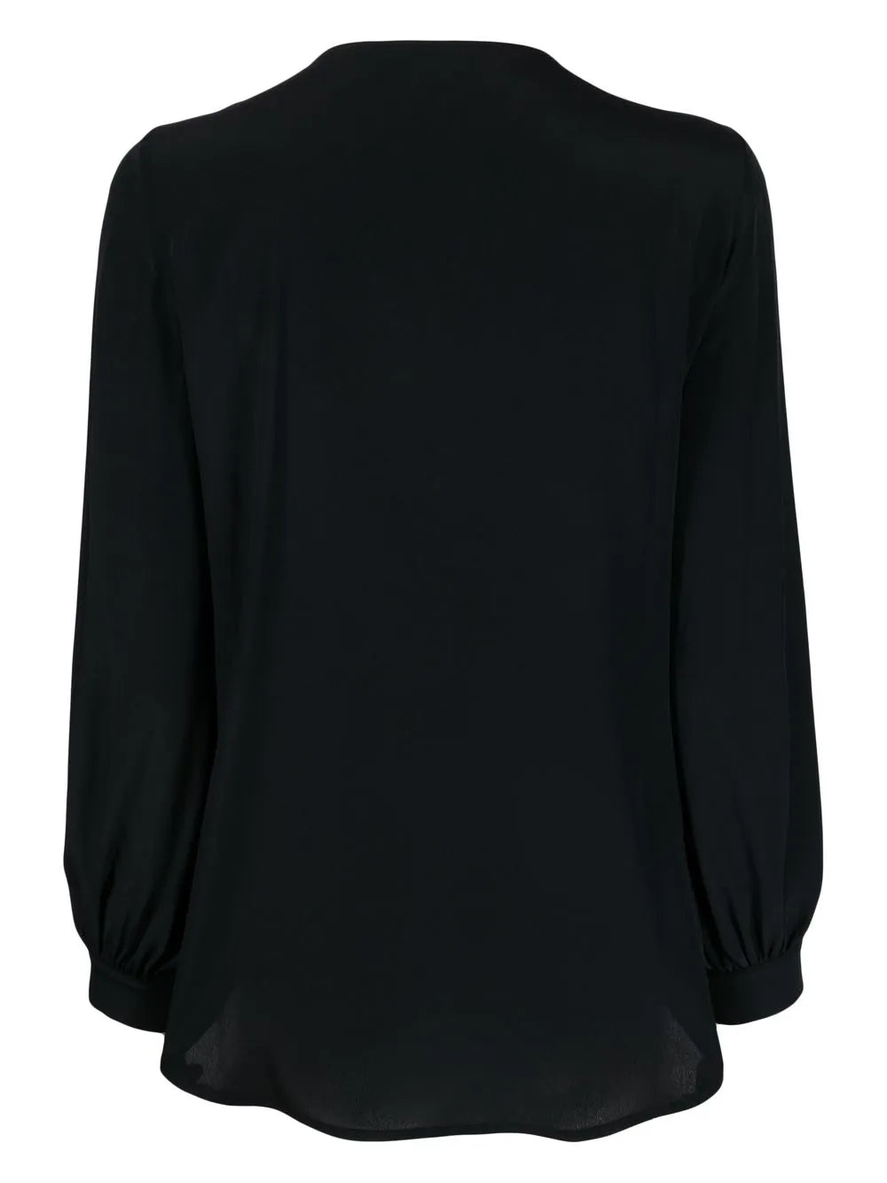 Keyhole-Neck Blouse