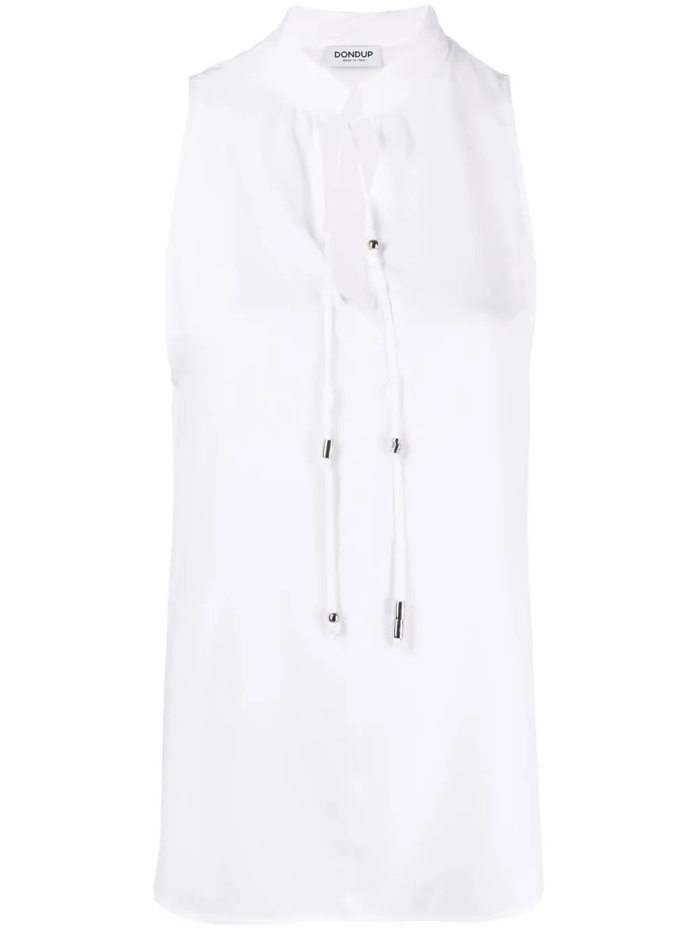 Keyhole-Neck Sleeveless Dress