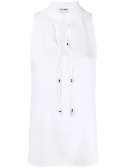 Keyhole-Neck Sleeveless Dress