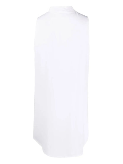 Keyhole-Neck Sleeveless Dress