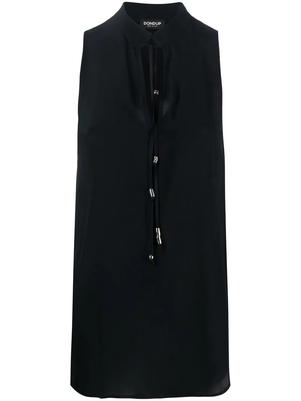 Keyhole-Neck Sleeveless Dress