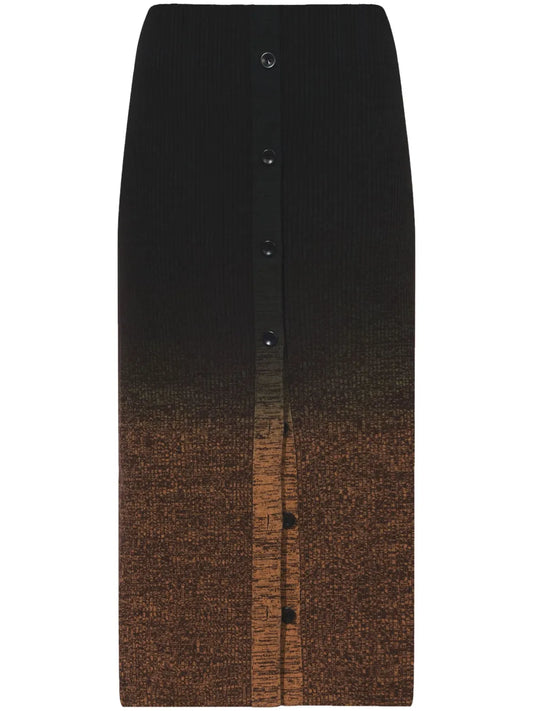 Marl Gradient-Effect Skirt