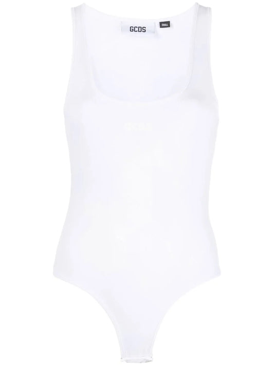 Logo-Print Sleeveless Bodysuit