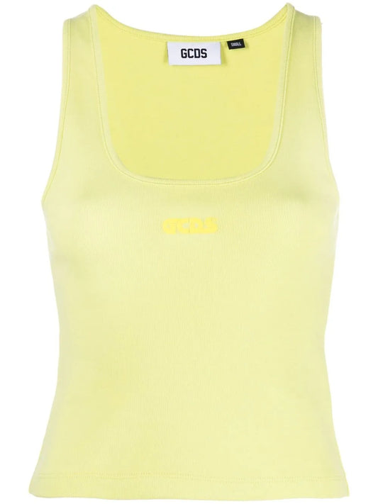 Logo-Print Cotton Tank Top
