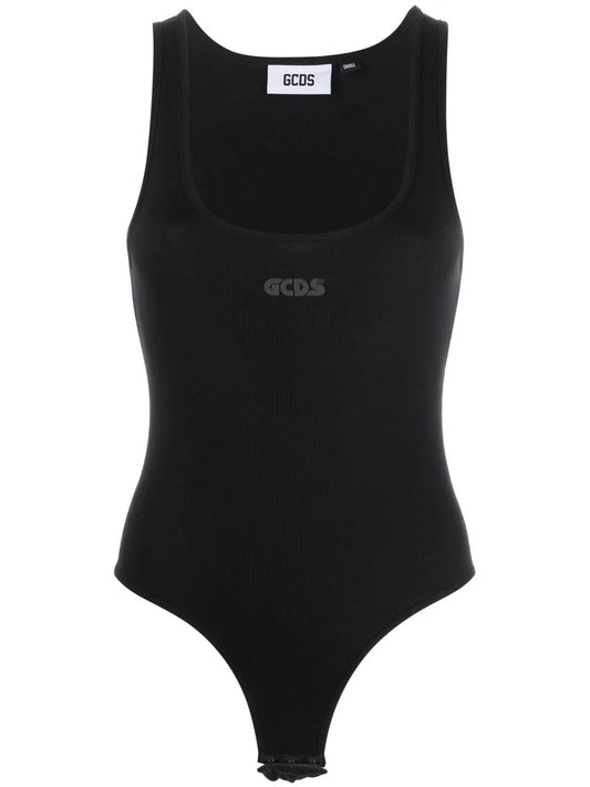 Logo-Print Sleeveless Bodysuit