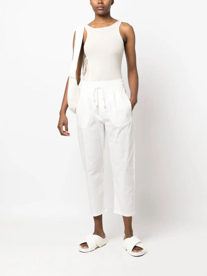Drawstring Cropped Trousers