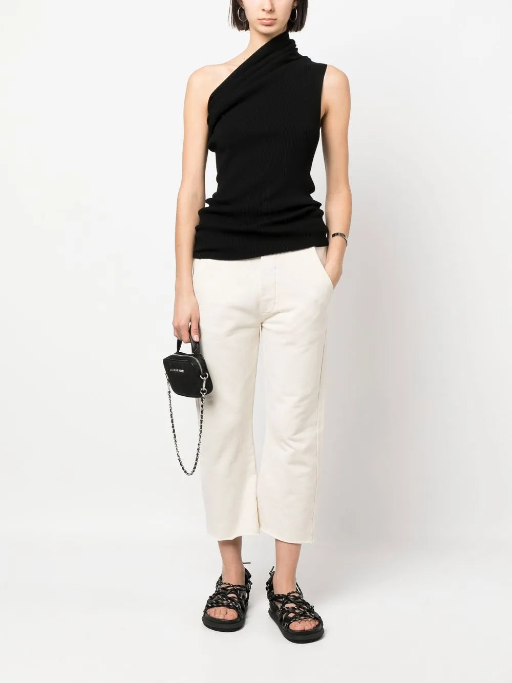 Cropped Cotton Pants