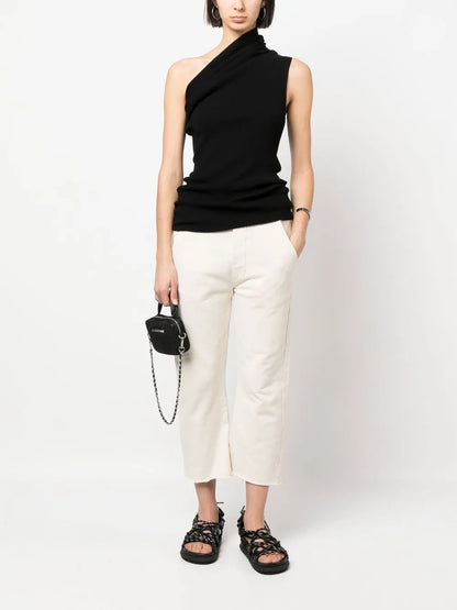 Cropped Cotton Pants
