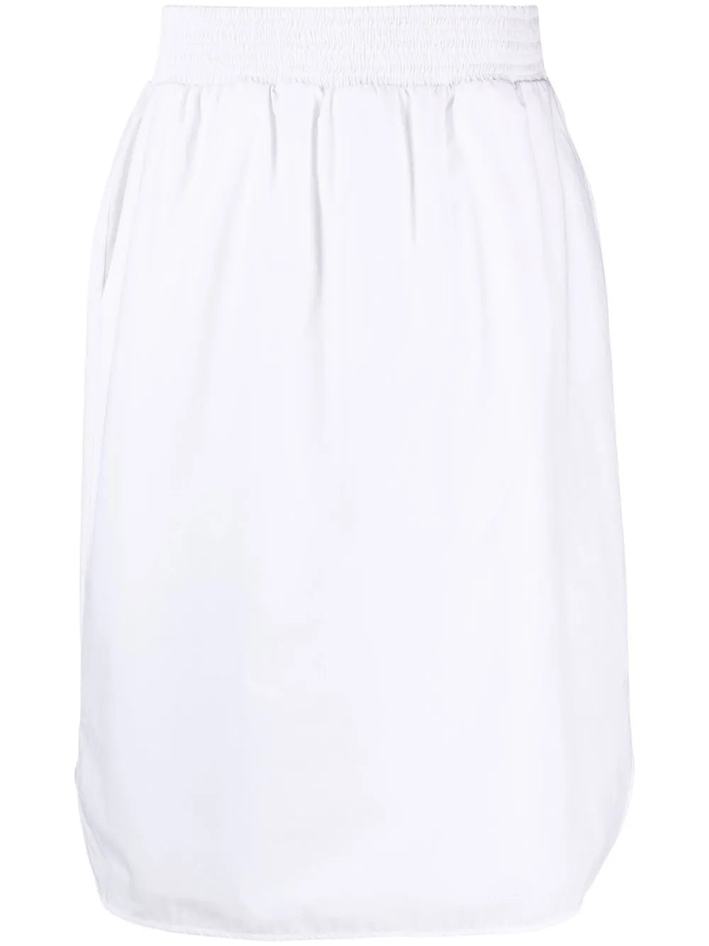 Elasticated-Waist Midi Skirt