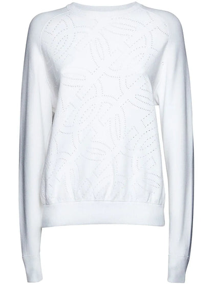 Perforated Crew Neck Jumper