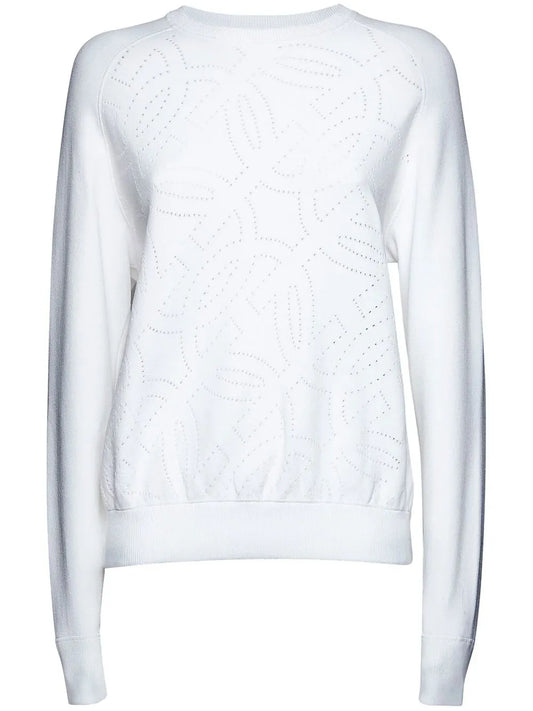 Perforated Crew Neck Jumper