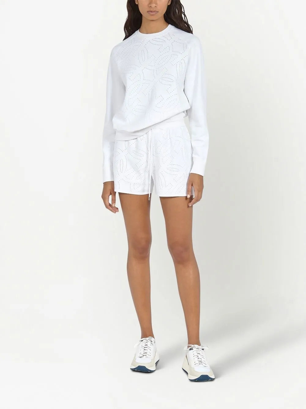Perforated Crew Neck Jumper