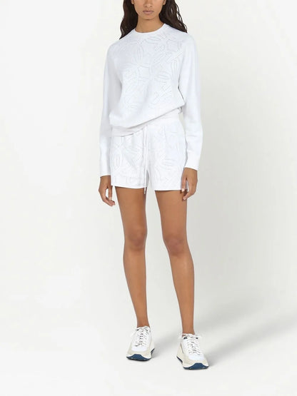 Perforated Crew Neck Jumper