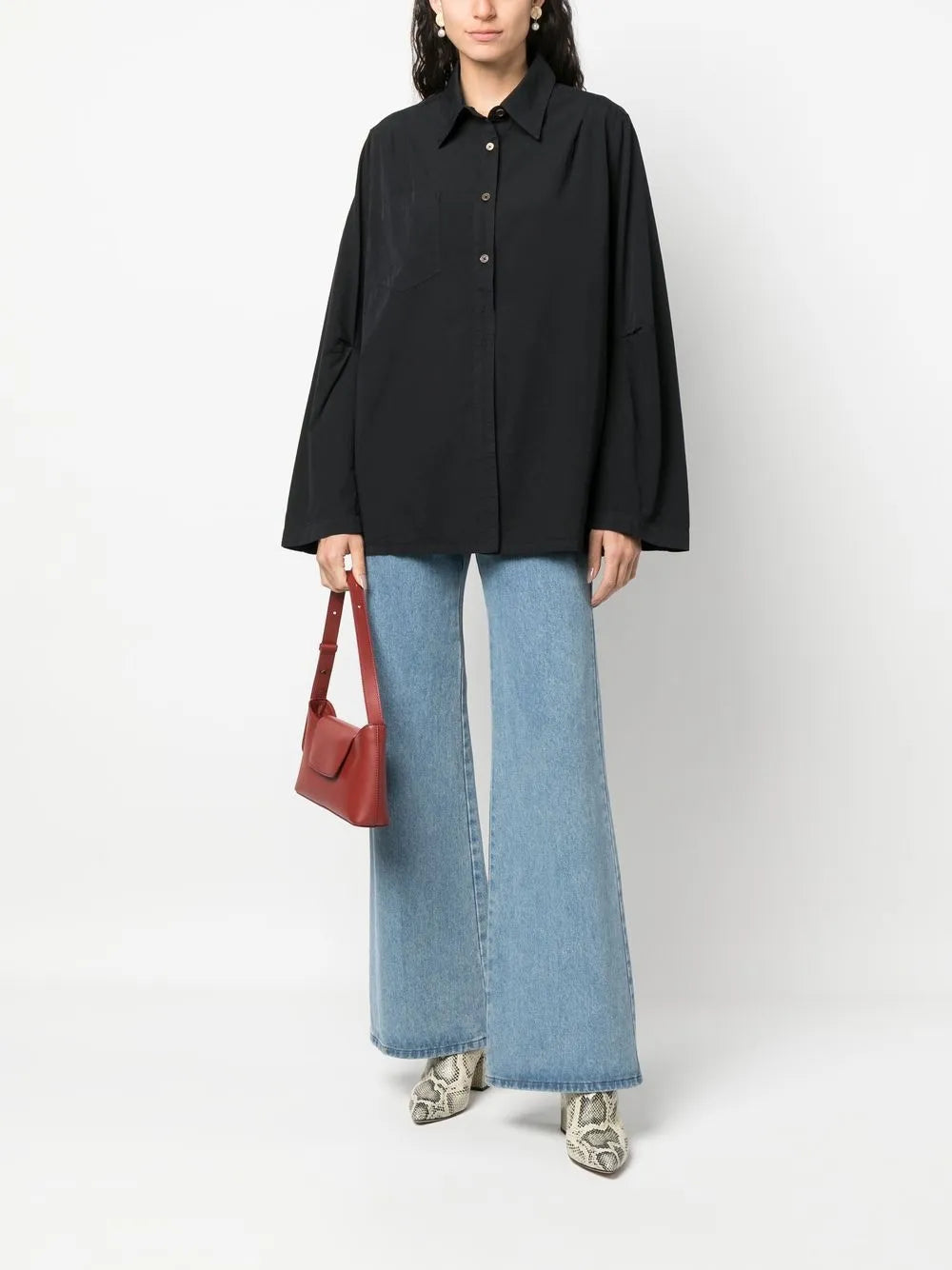 Oversized Long-Sleeve Shirt