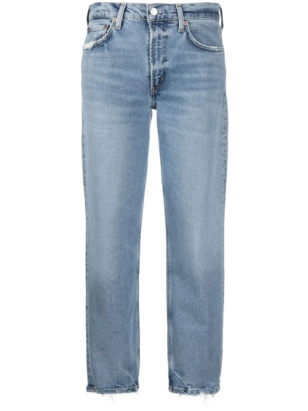 Kye Cropped Straight-Leg Jeans