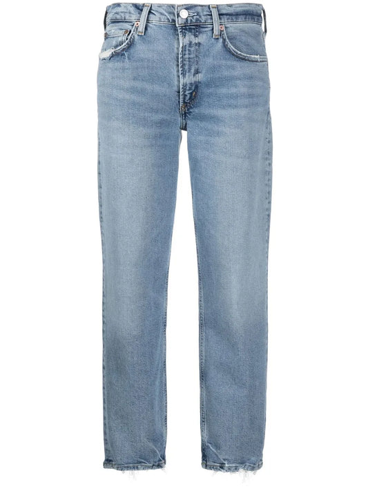 Kye Cropped Straight-Leg Jeans