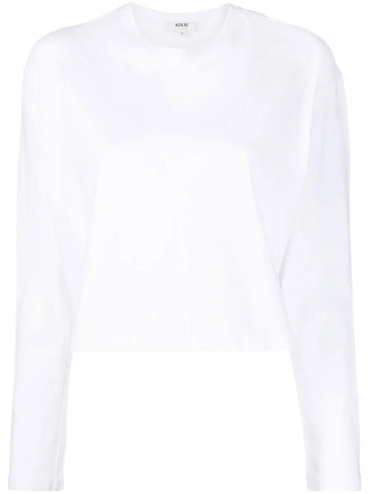 Long-Sleeve Crop Top
