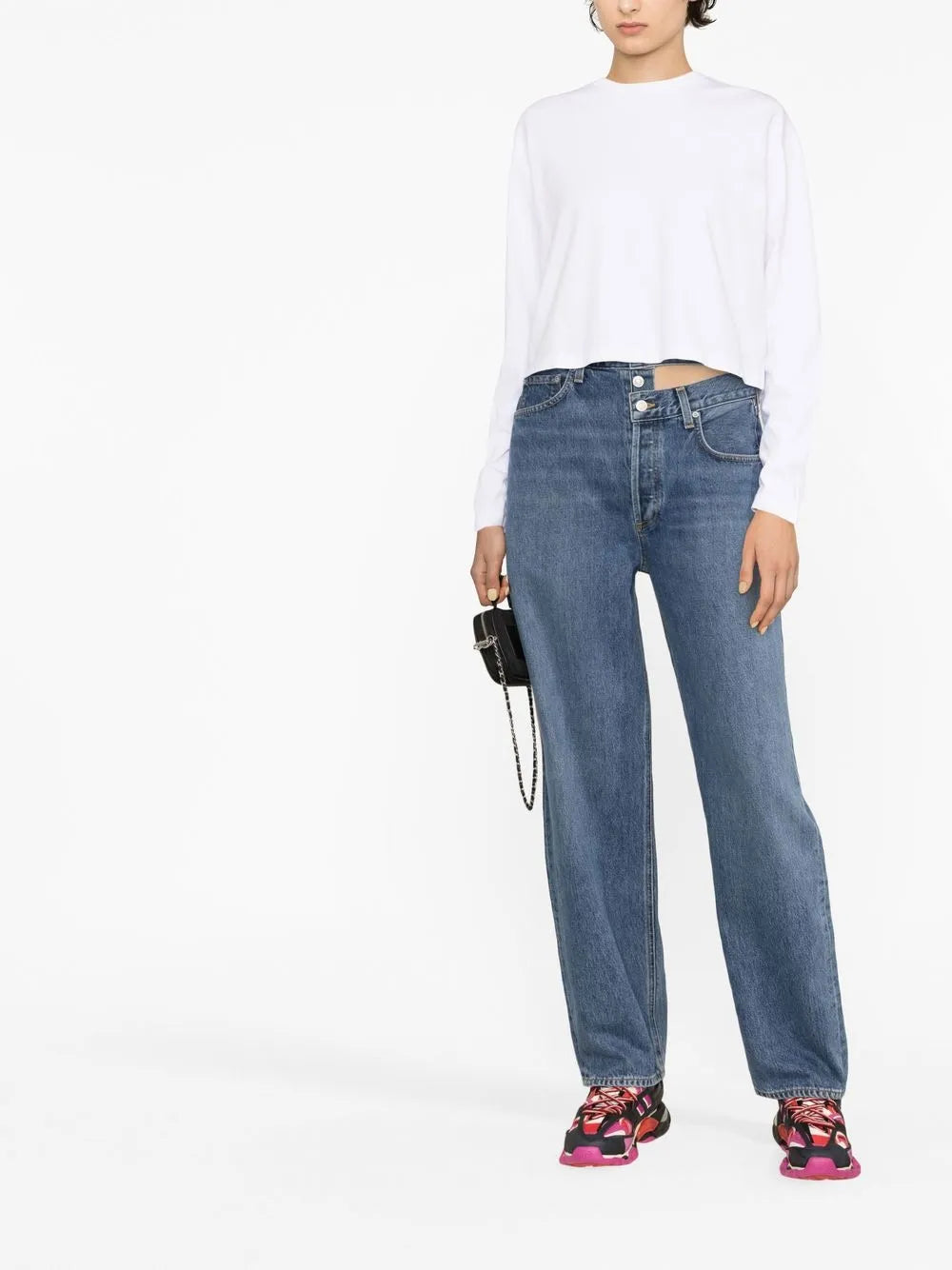 Long-Sleeve Crop Top