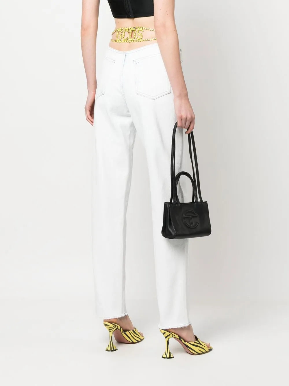 Bling Logo-Embellishment Jeans