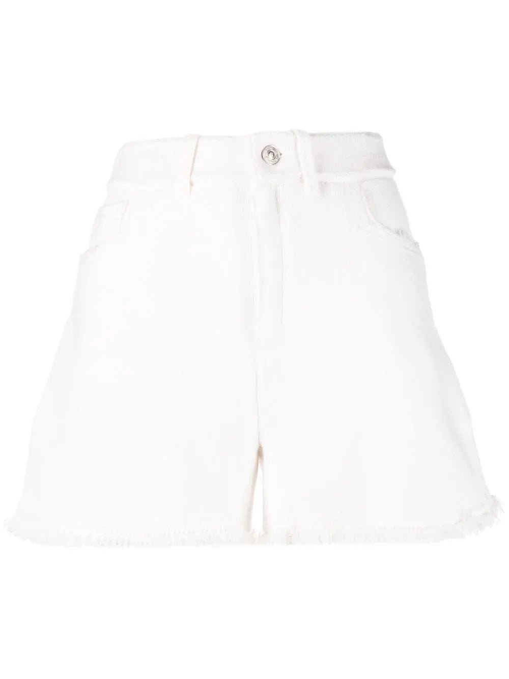 Fine-Knit Fringe-Detail Shorts
