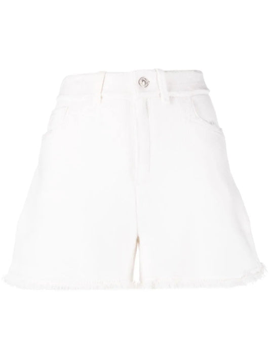 Fine-Knit Fringe-Detail Shorts