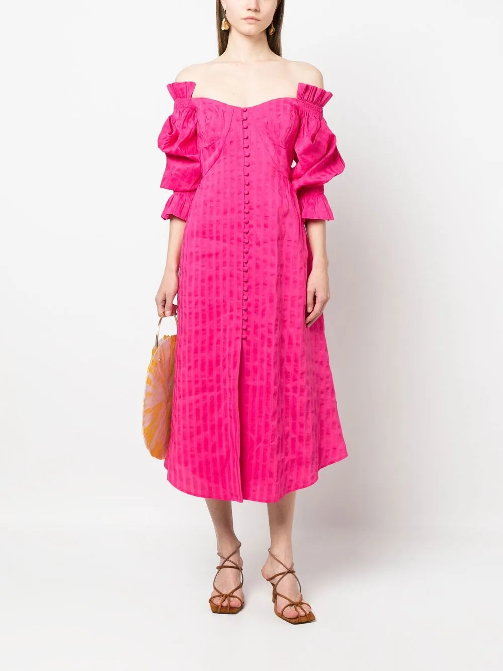 Off-Shoulder Cotton Dress