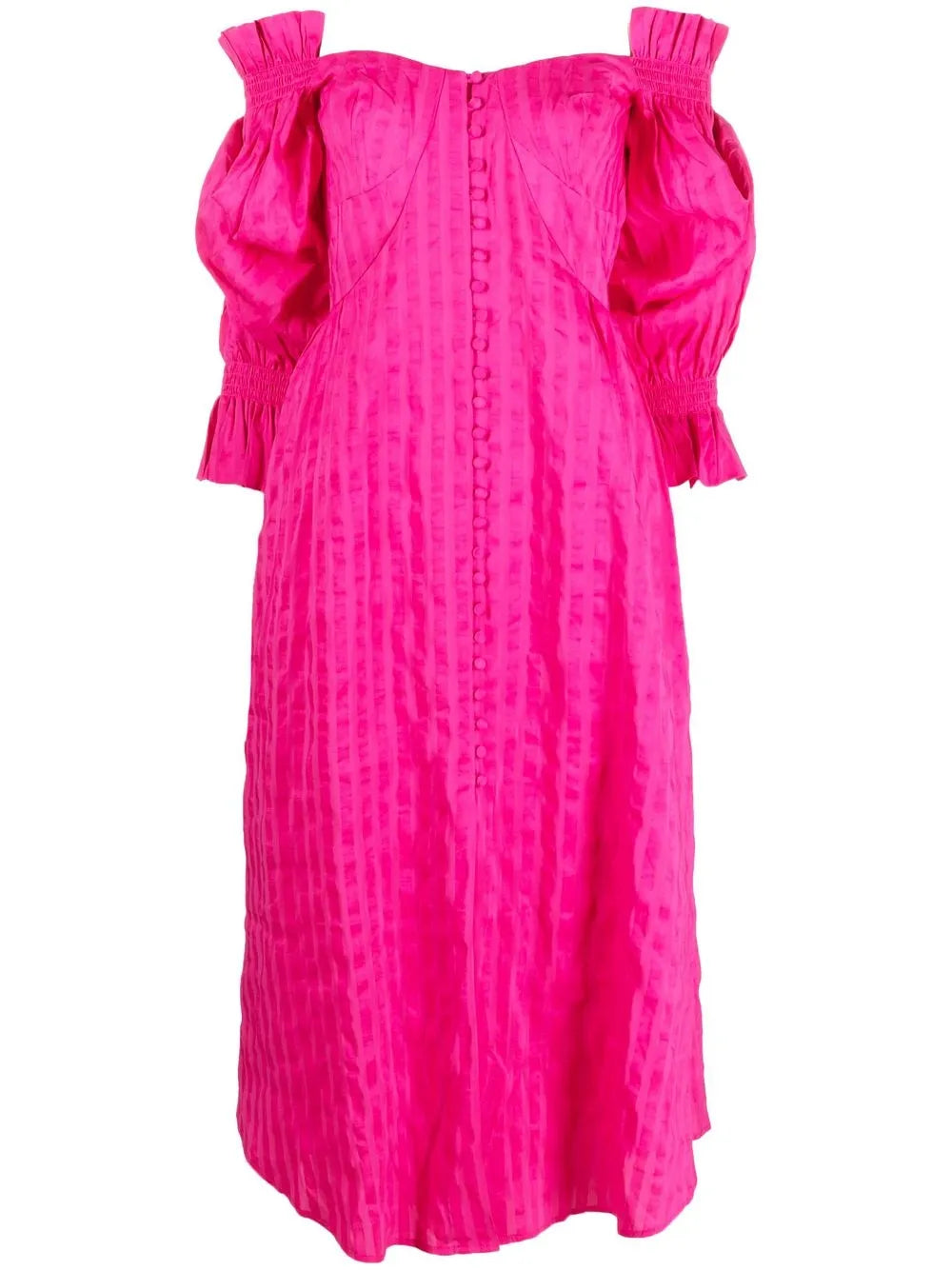 Off-Shoulder Cotton Dress