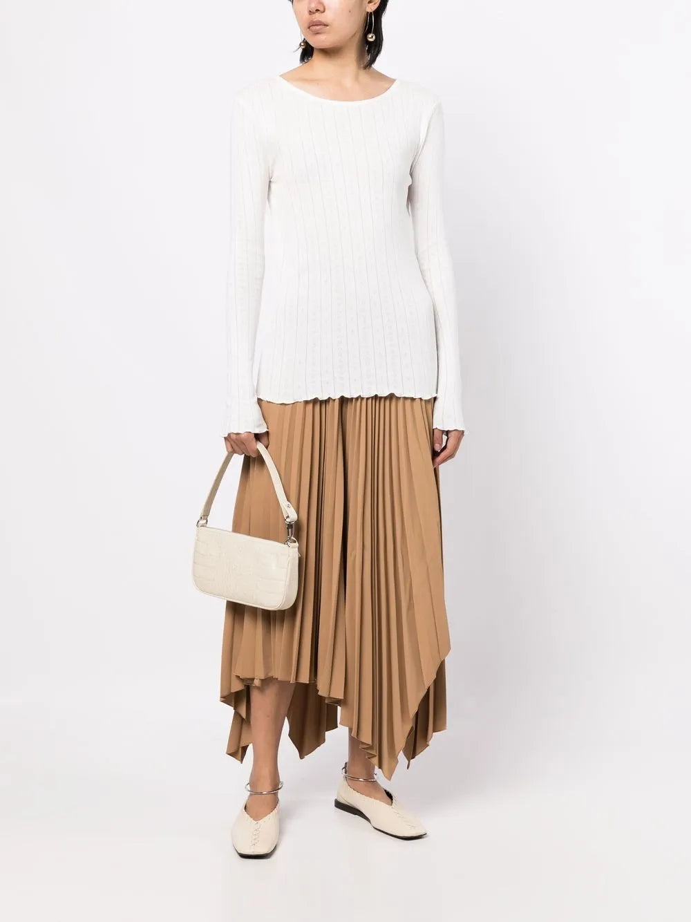 Edie Pointelle Long-Sleeved Tee