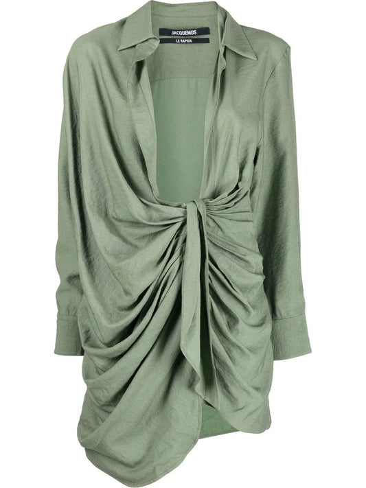 La Robe Bahia Draped Shirtdress