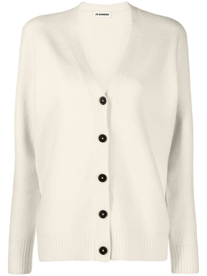 V-Neck Wool Cardigan