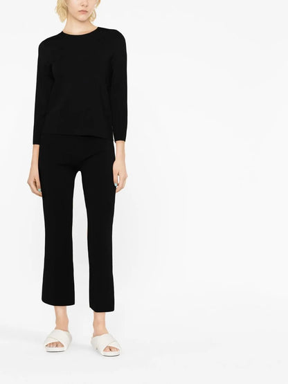 Flared Knitted Trousers