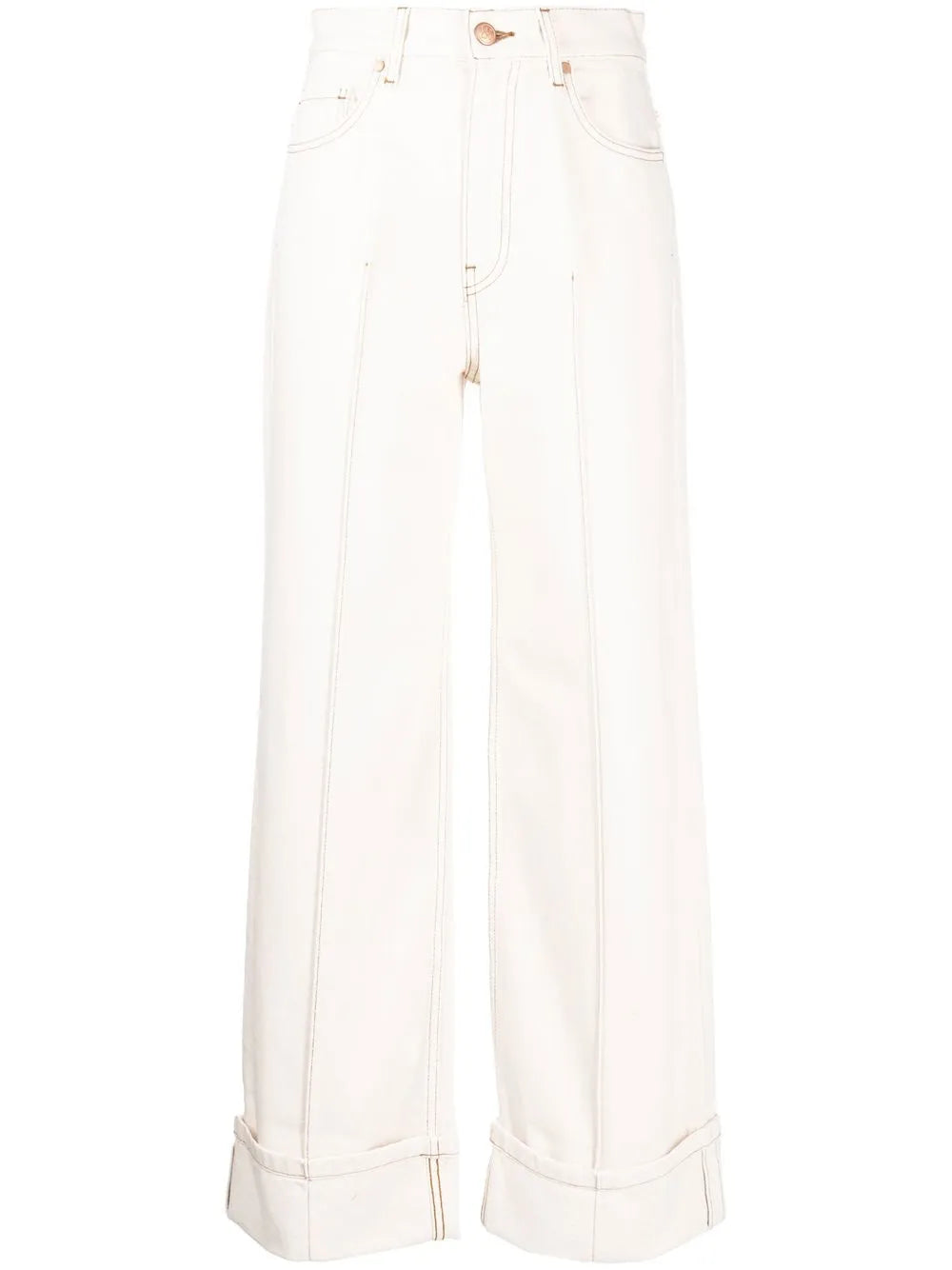 Logo-Patch Wide-Leg Jeans