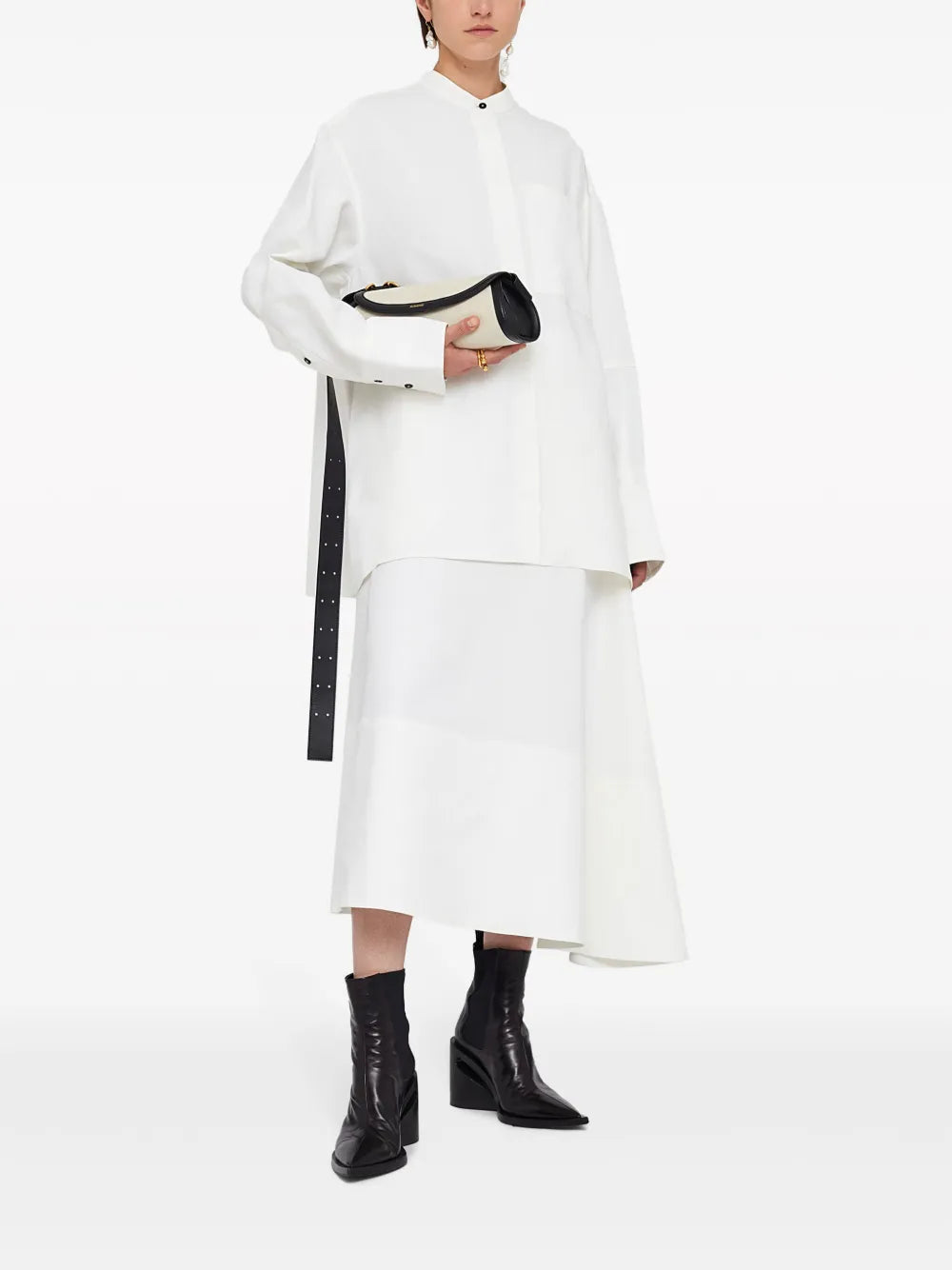 Drop-Shoulder Linen Shirt