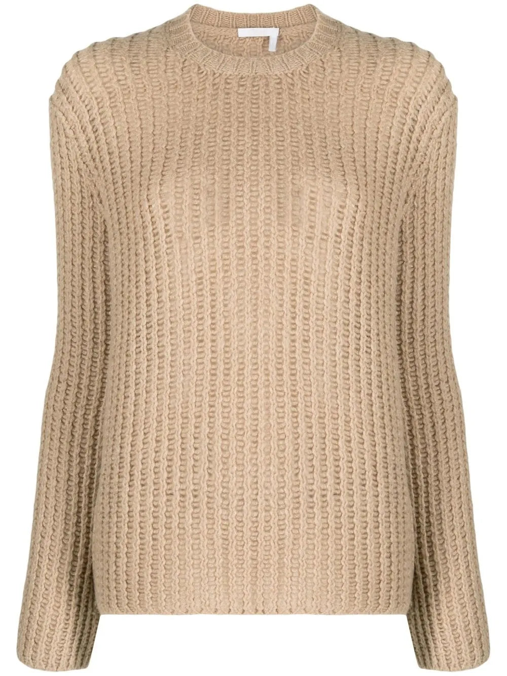 Crew-Neck Waffle-Knit Jumper