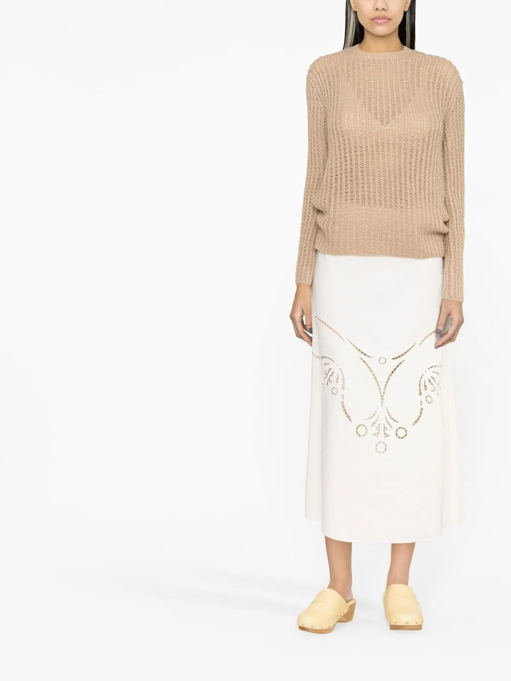 Crew-Neck Waffle-Knit Jumper