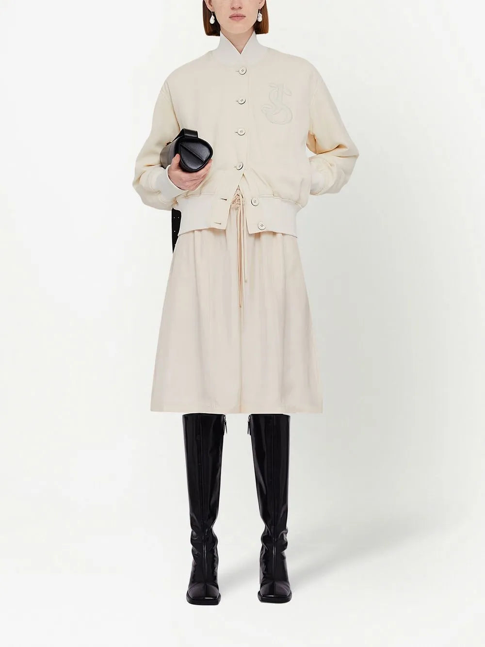 Appliqué-Logo Bomber Jacket