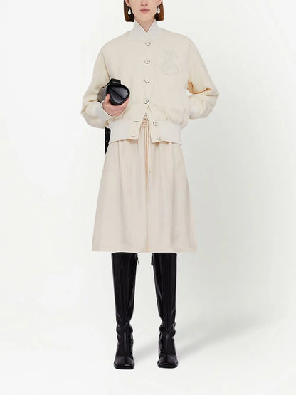 Appliqué-Logo Bomber Jacket