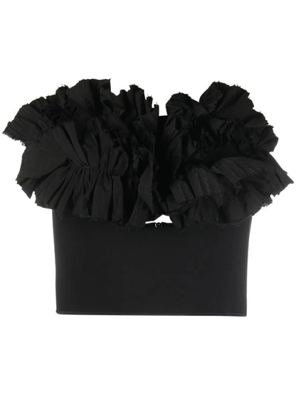Ruffled Strapless Top