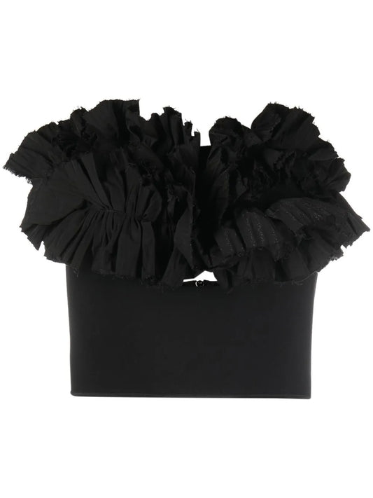 Ruffled Strapless Top