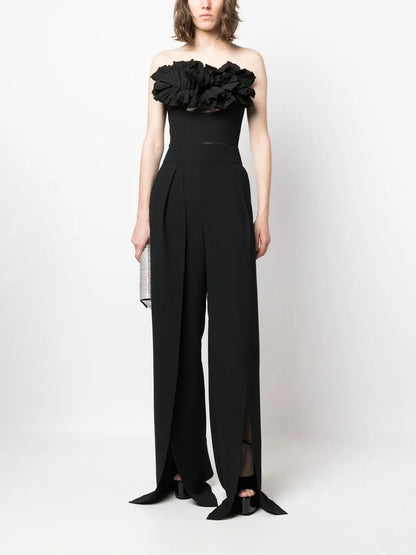 Ruffled Strapless Top