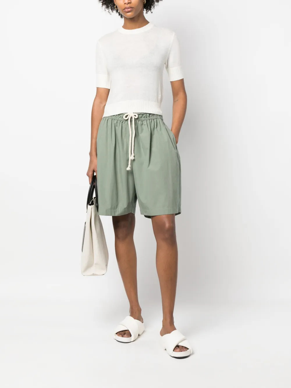 Short-Sleeves Wool Top