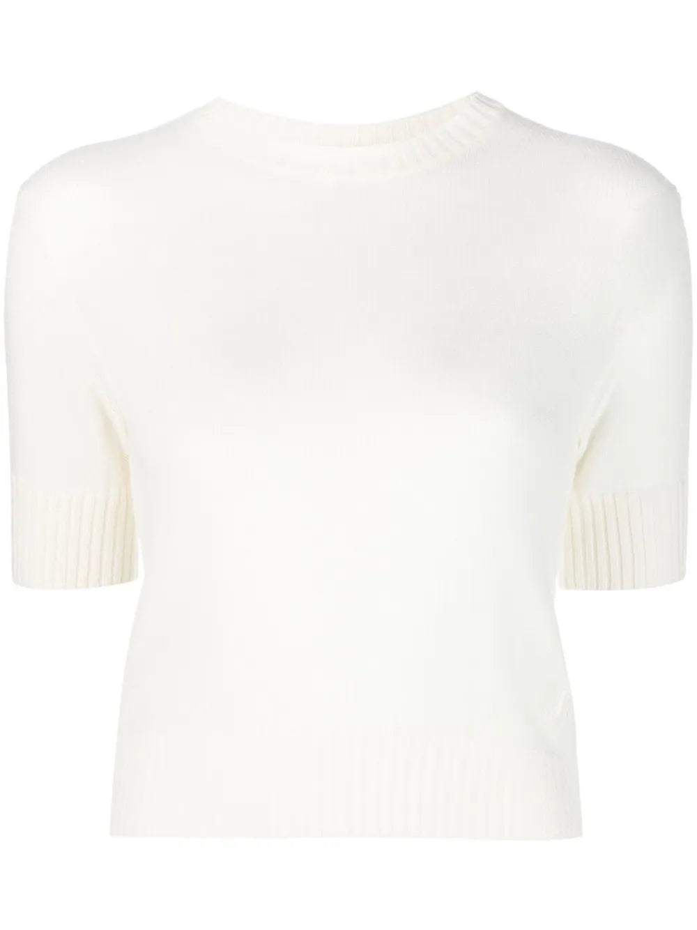 Short-Sleeves Wool Top