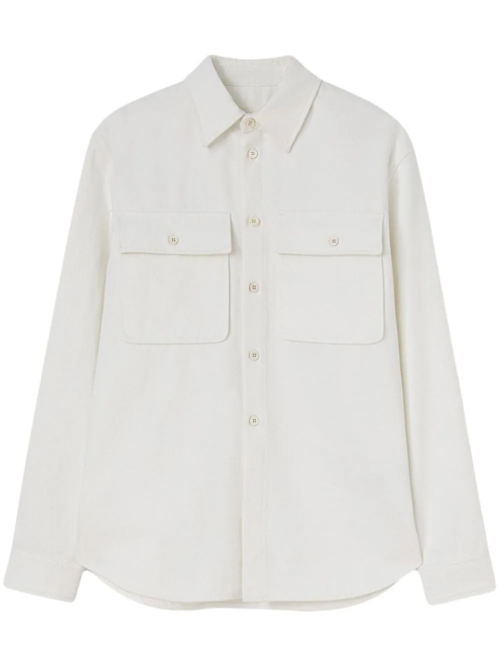 Classic-Collar Cotton Shirt