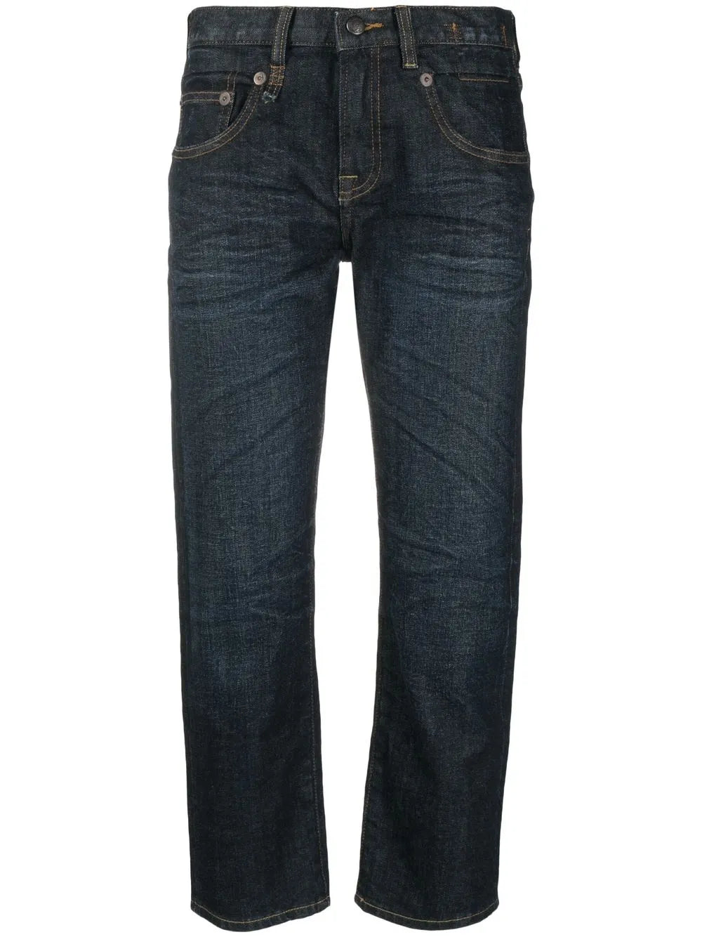 Cropped-Leg Denim Jeans