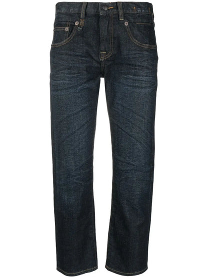 Cropped-Leg Denim Jeans