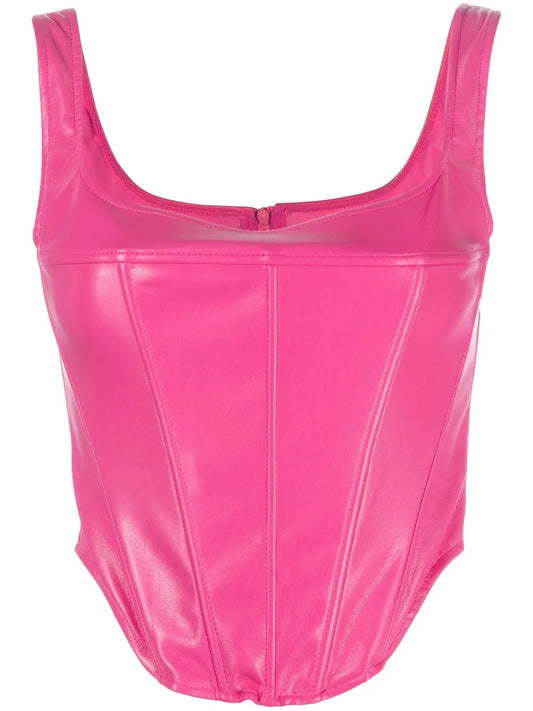Corset-Style Cropped Top