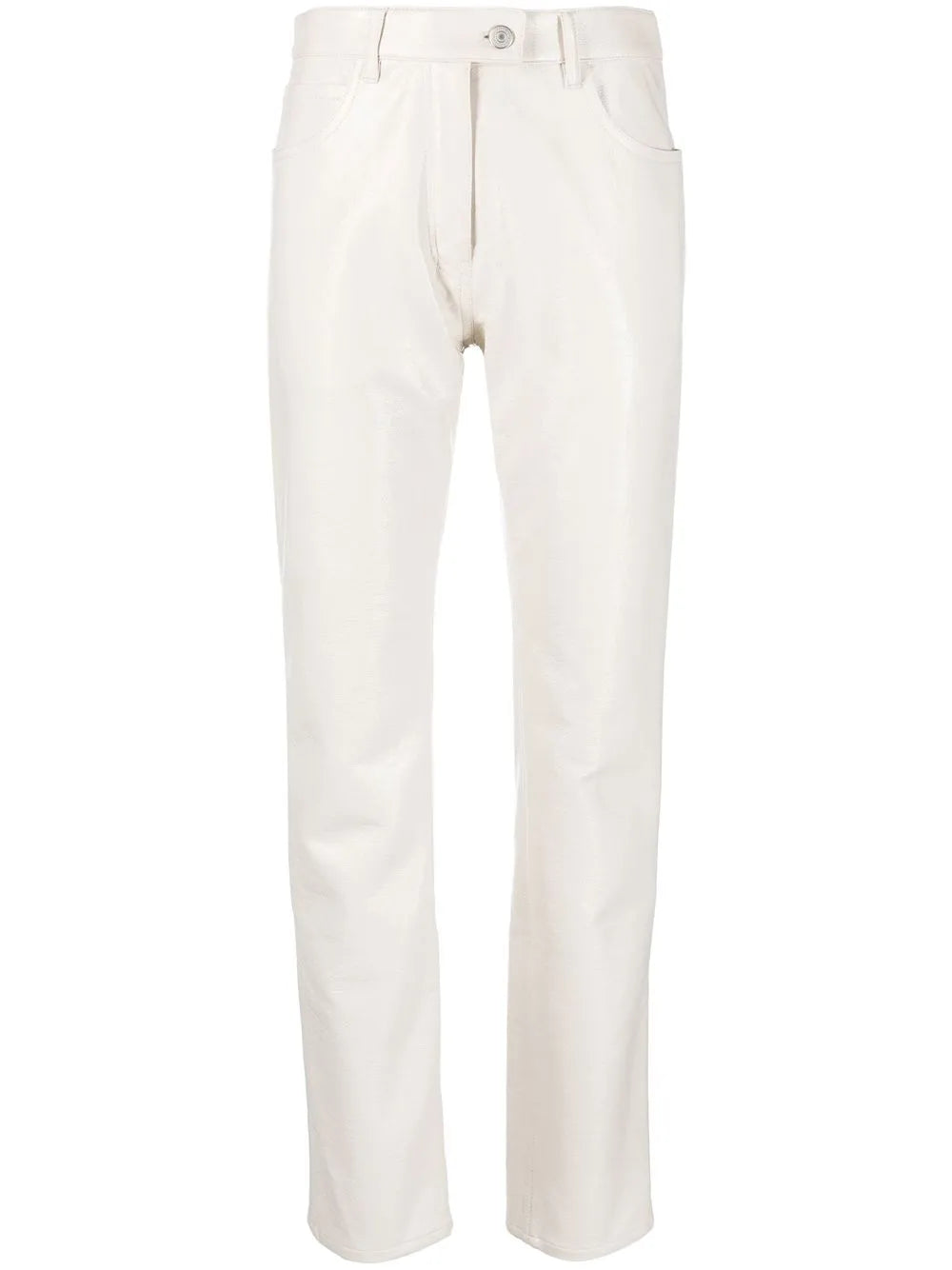 Straight-Leg Vinyl Trousers