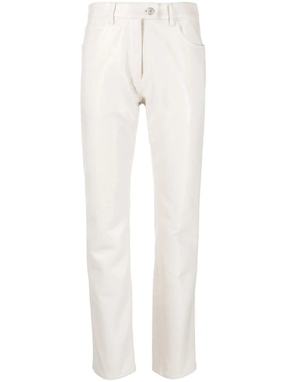 Straight-Leg Vinyl Trousers
