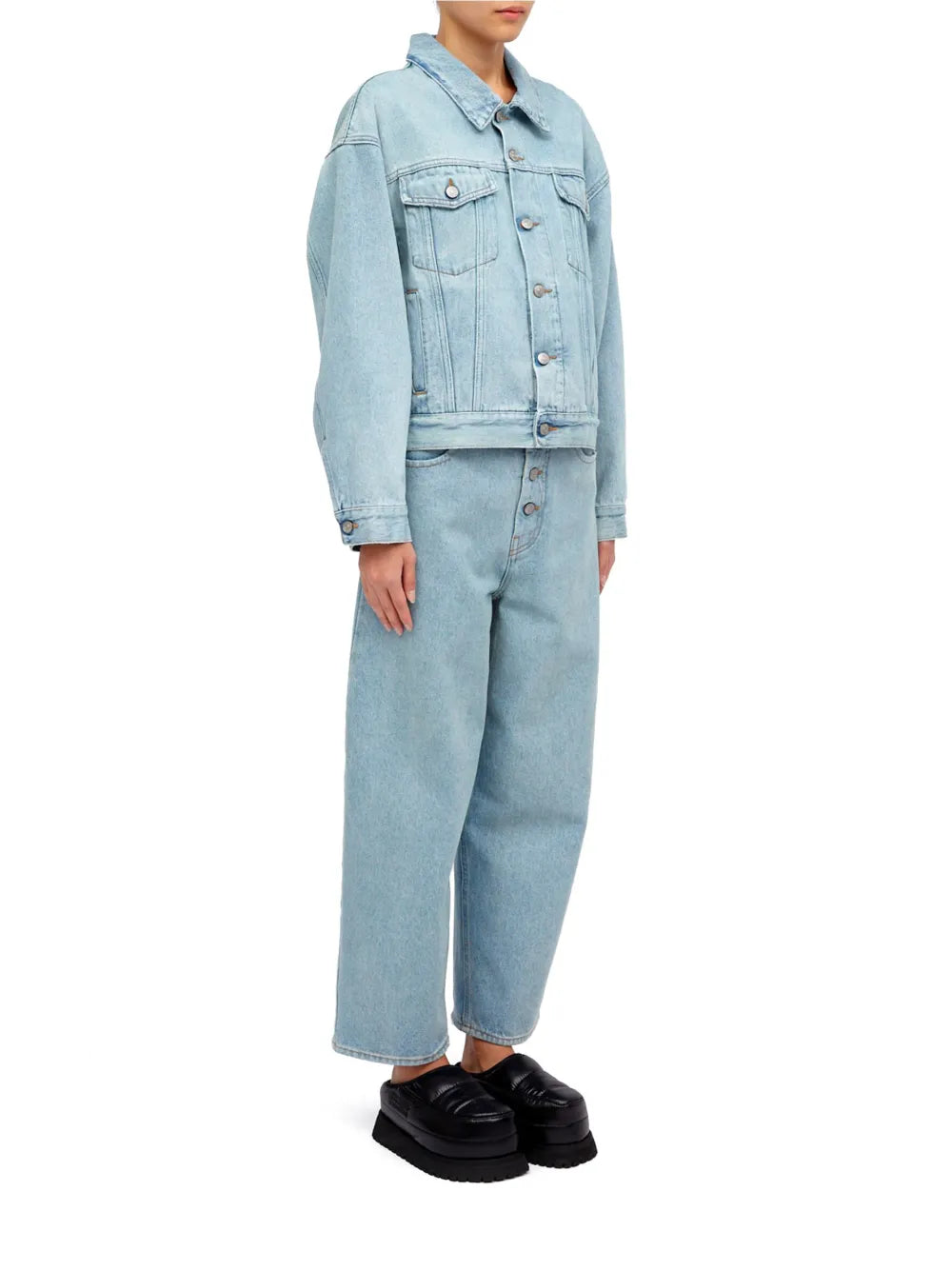 Button-Up Denim Jacket