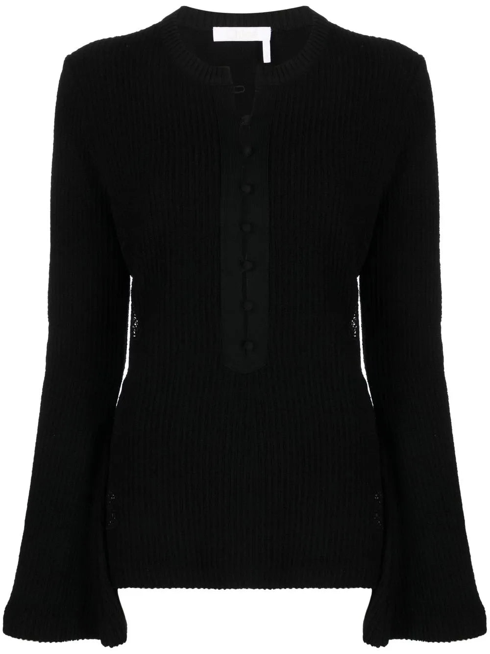 Ribbed-Knit Wool Sweater